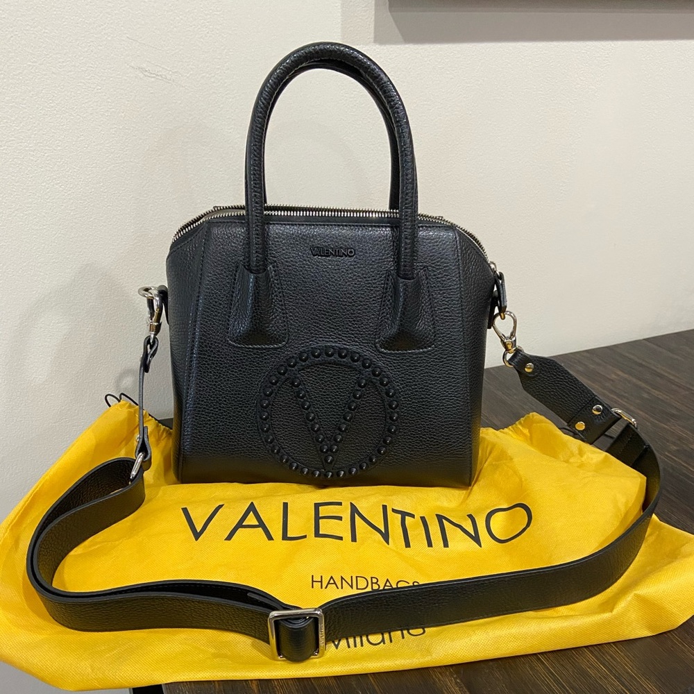 Mario Valentino Studded Shoulder Bag